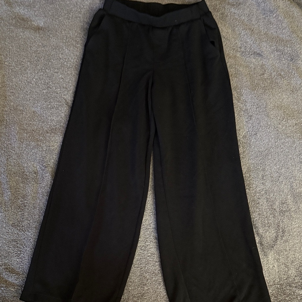 Black Wide-Leg Trousers